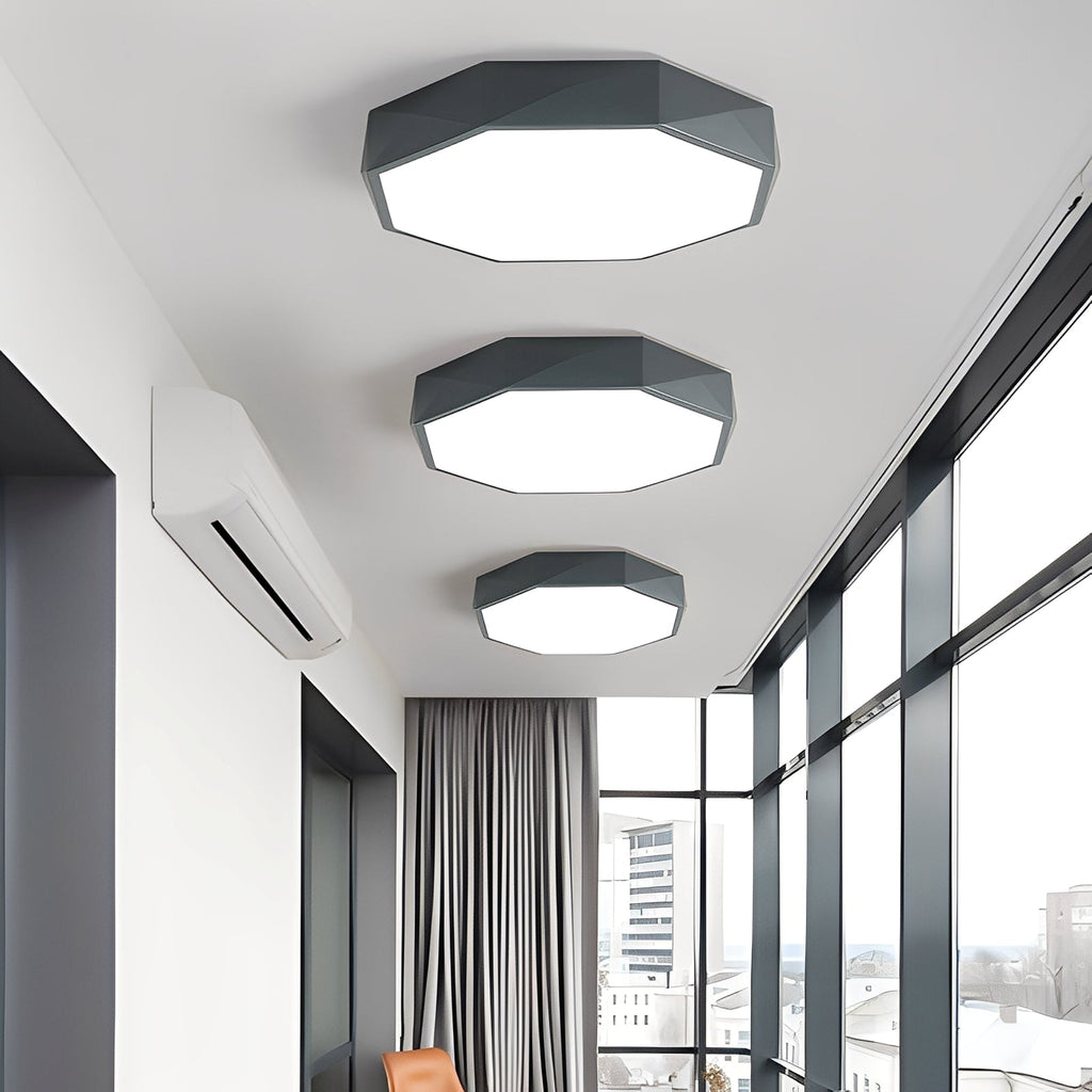 Marcial – Macaron LED-Deckenleuchte im Muschel-Polygon-Stil