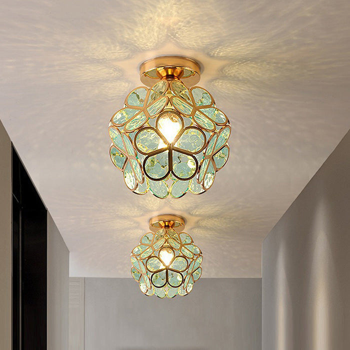 Bloemen – Zeitgemäße Glasdeckenlampe