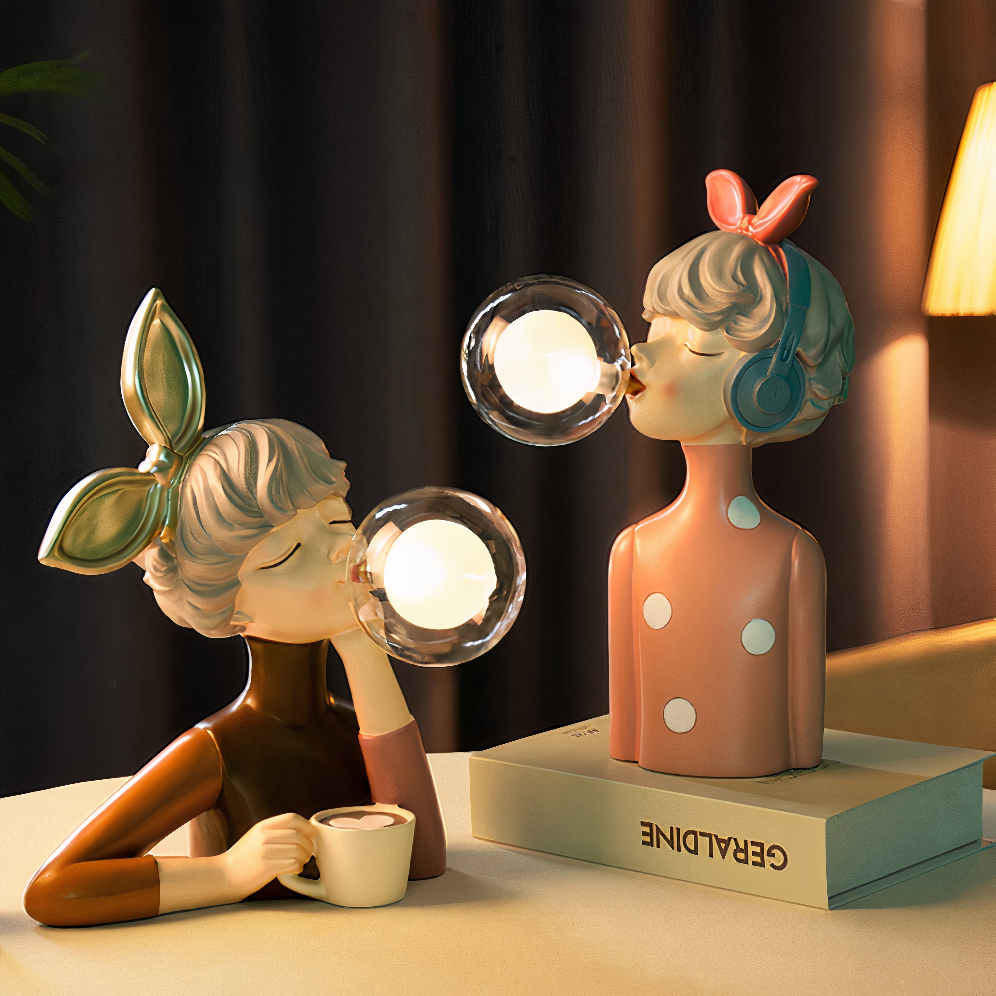 Mavie – Nordische Bubble Girl Tischleuchte