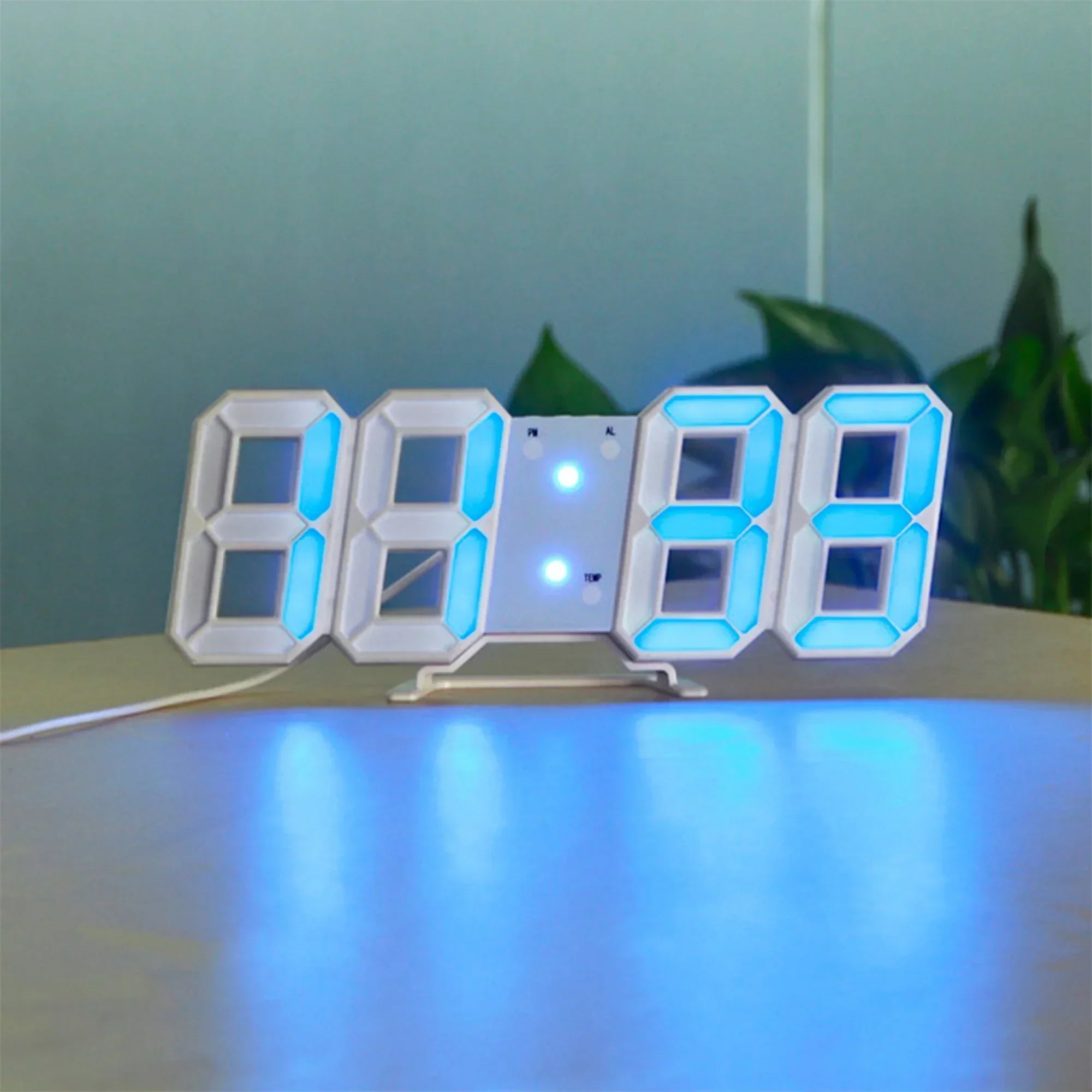LumiTime – Digitale 3D-LED-Wanduhr mit dimmbarer Beleuchtung