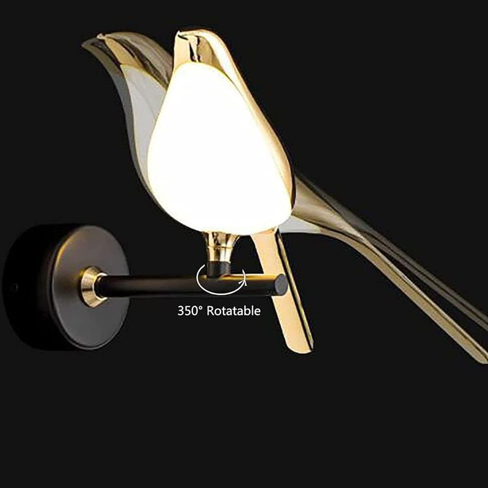 Nola – Künstlerische Vogel-Wandlampe