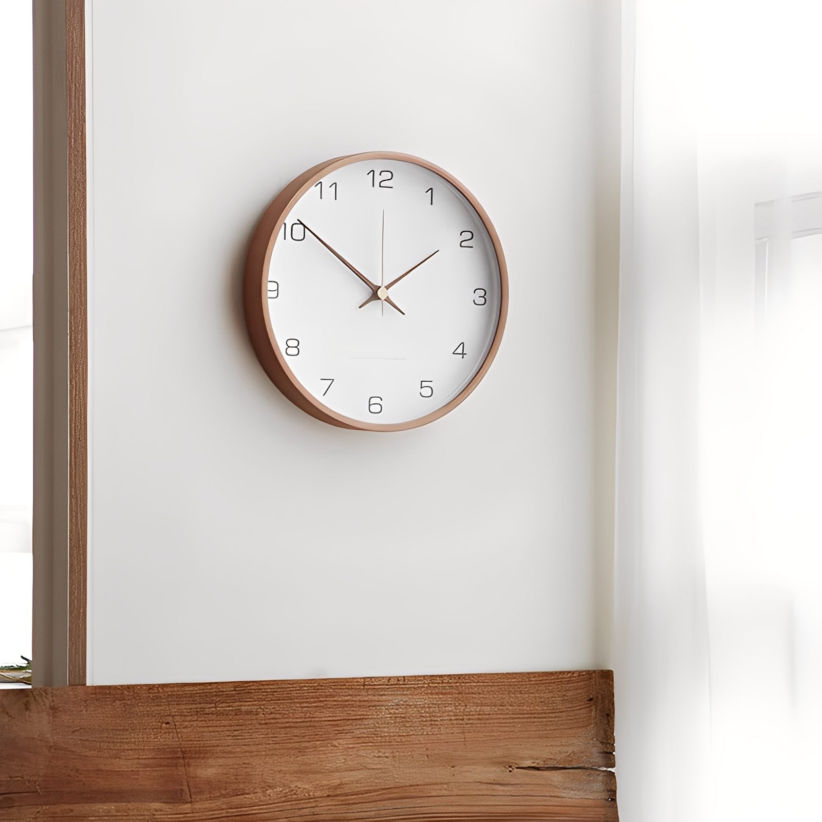 Ray – Graue Holzuhren für die Wand