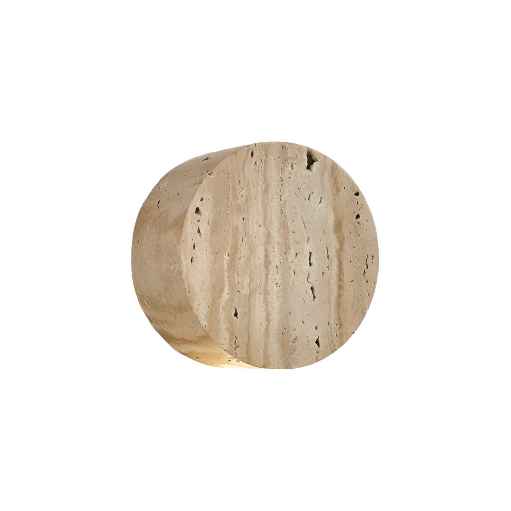 Sanya – Wabi Sabi Travertin-Wandleuchte