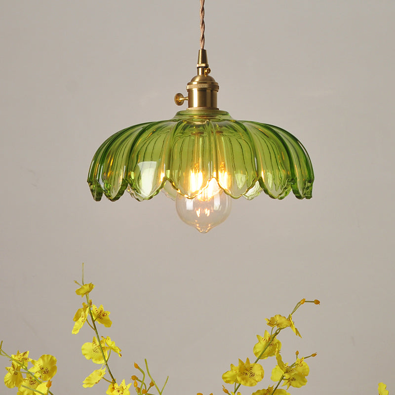 Ivy – Retro-Hängeleuchte mit Glas