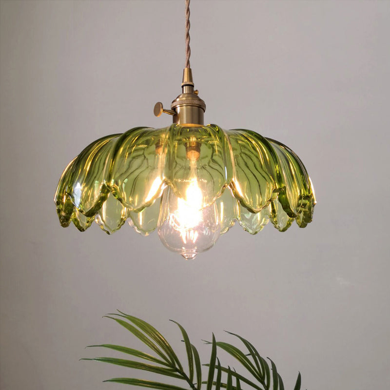 Ivy – Retro-Hängeleuchte mit Glas