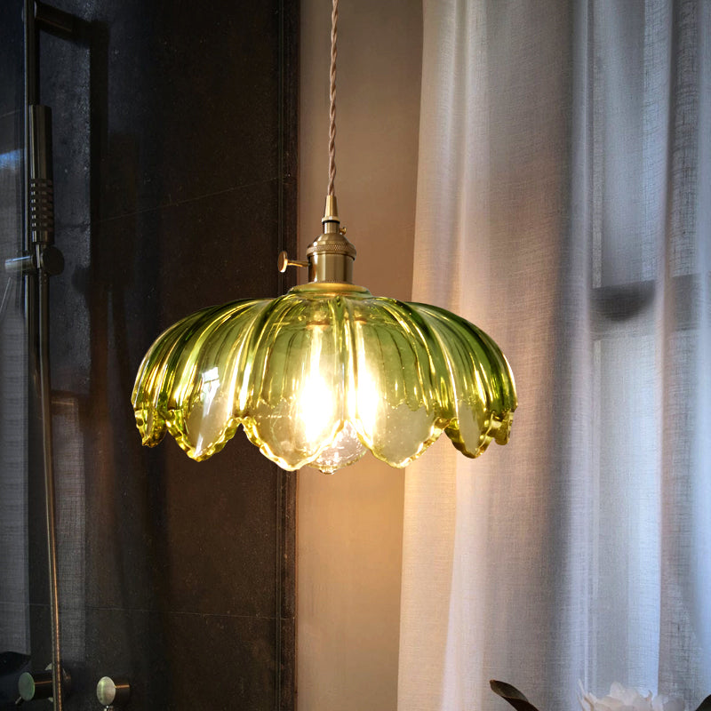 Ivy – Retro-Hängeleuchte mit Glas