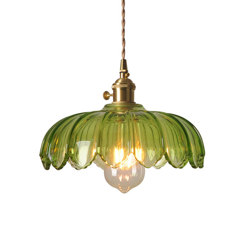 Ivy – Retro-Hängeleuchte mit Glas
