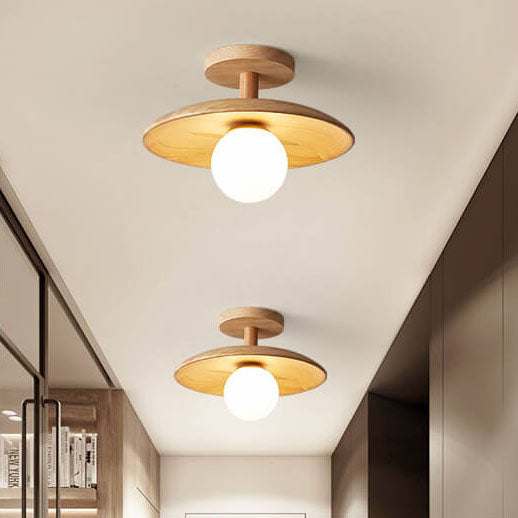 Elian – Moderne Holzstil-Deckenlampe