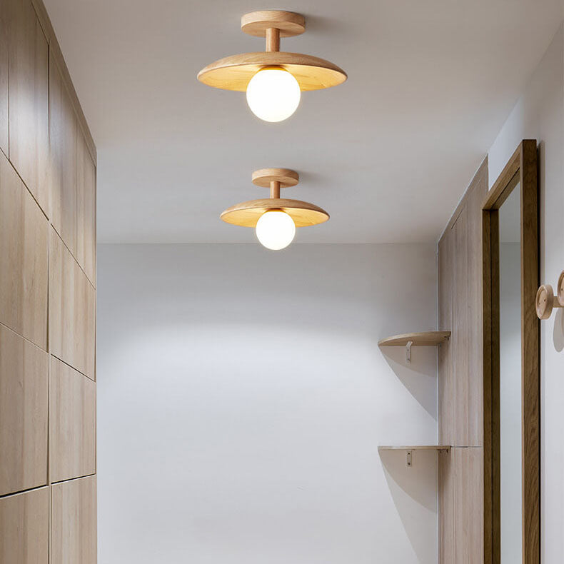 Elian – Moderne Holzstil-Deckenlampe