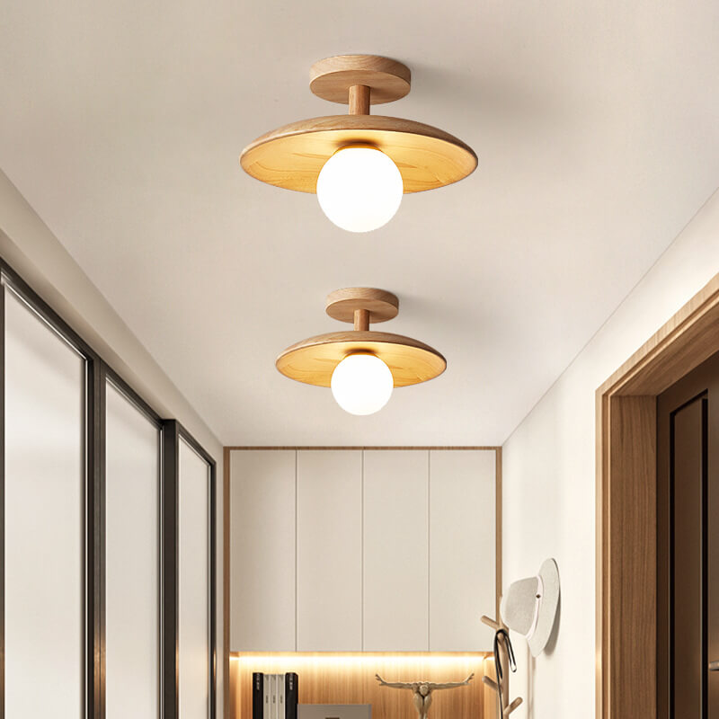 Elian – Moderne Holzstil-Deckenlampe