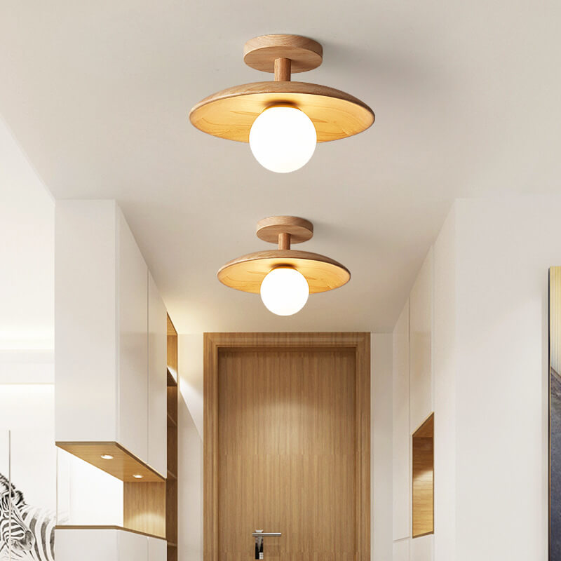 Elian – Moderne Holzstil-Deckenlampe