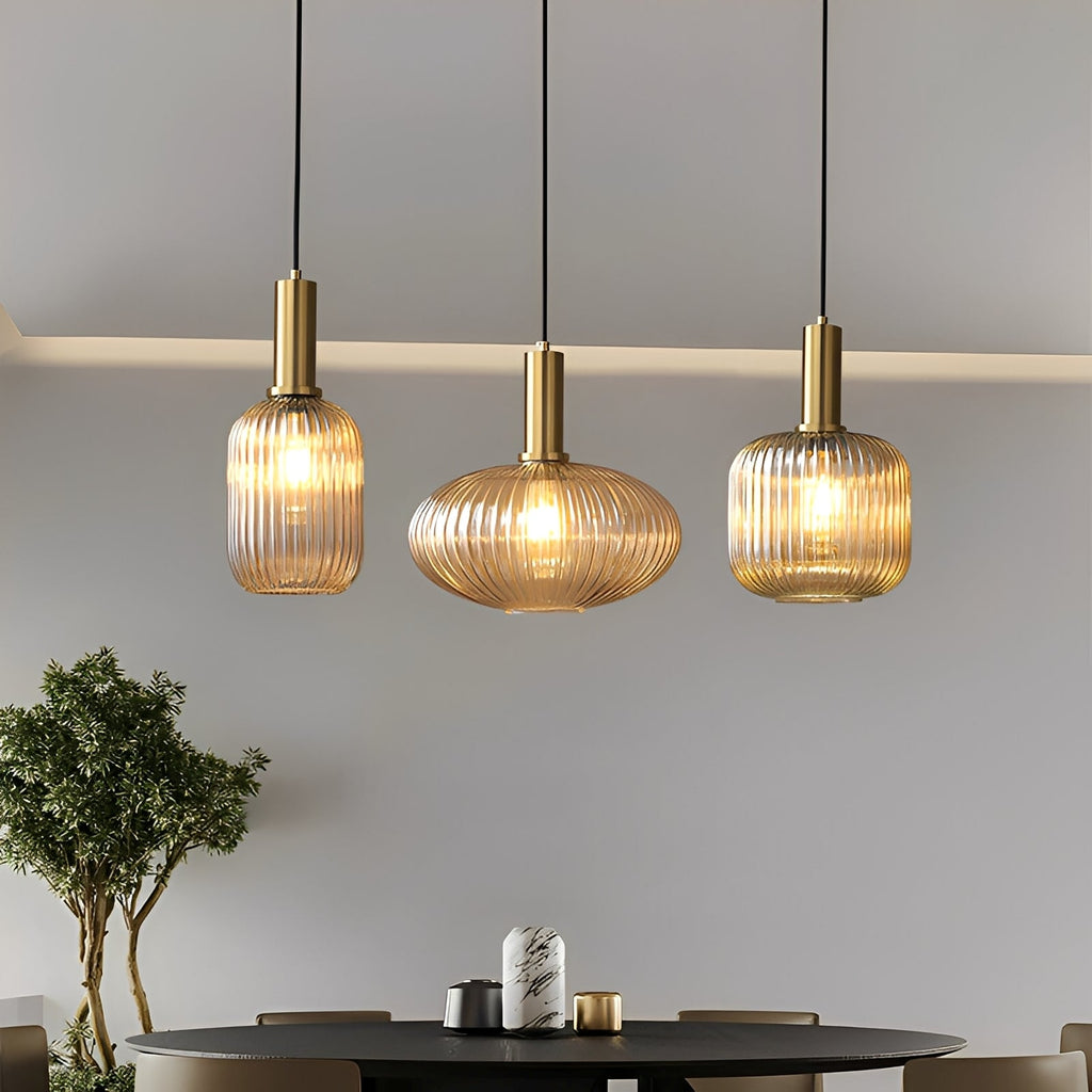 Serava – Glas-Pendelleuchte im Retro-Stil