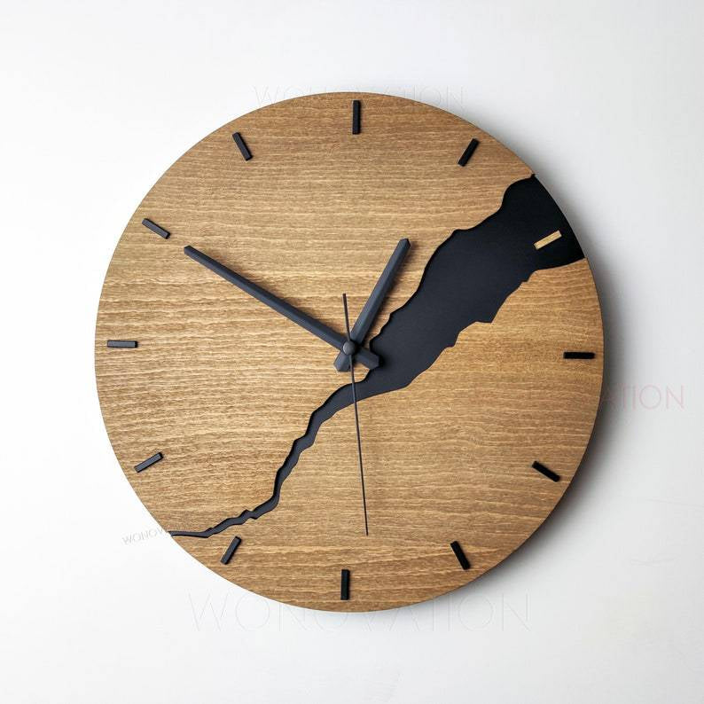 TimeWood – Luxus-Wanduhr aus stilvollem Naturholz