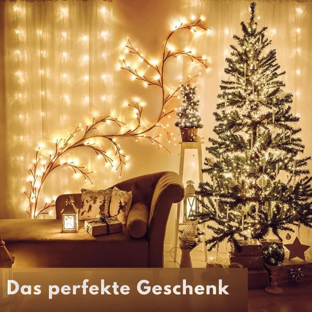 VinoLichter – Romantische LED-Lichterkette im Rebenstil