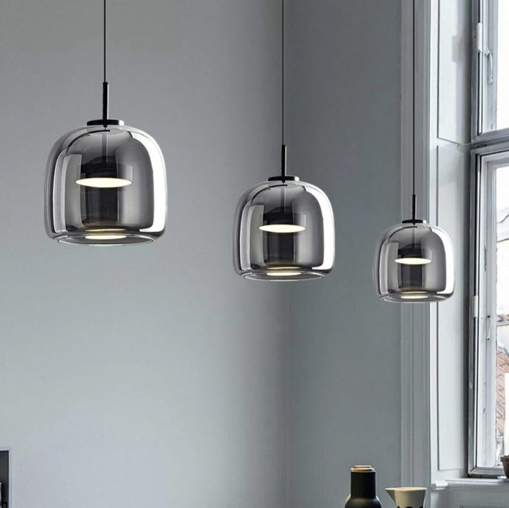 DarkNord – Moderne Hängelampe mit schwarzem Glasdesign