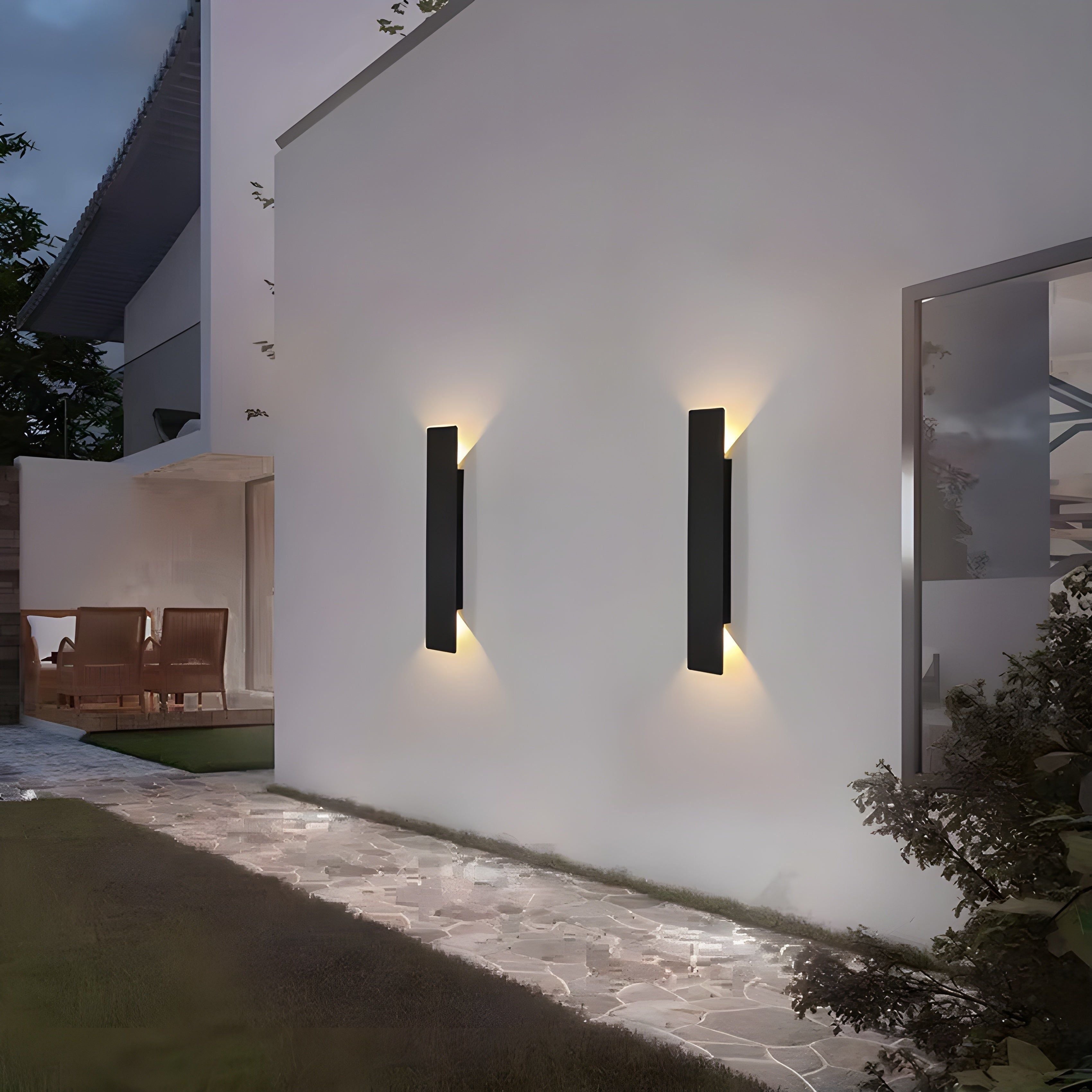 Moderne, minimalistische LED-Wandleuchte