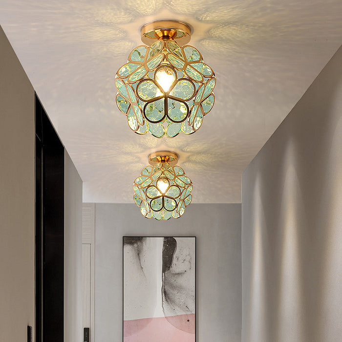 Bloemen – Zeitgemäße Glasdeckenlampe
