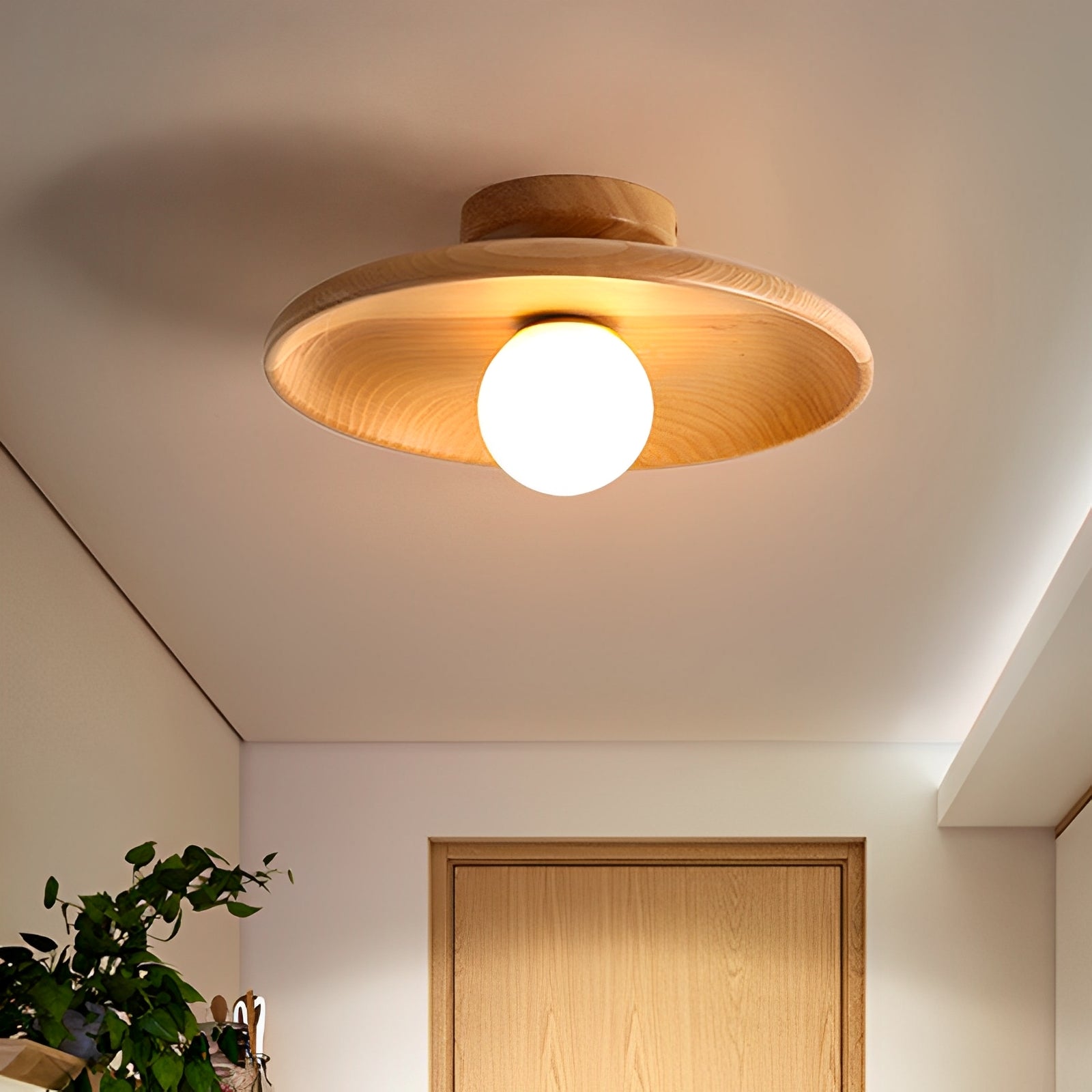 Miyu – Japanische Holz-Deckenleuchte