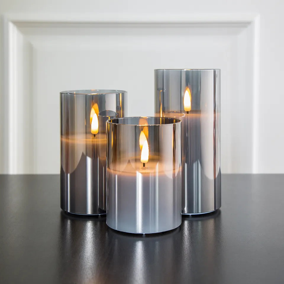 Meline – LED-Licht im Glas mit Flackereffekt