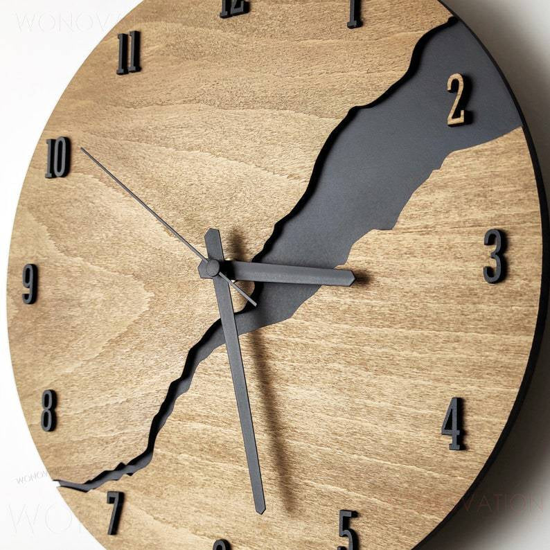 TimeWood – Luxus-Wanduhr aus stilvollem Naturholz