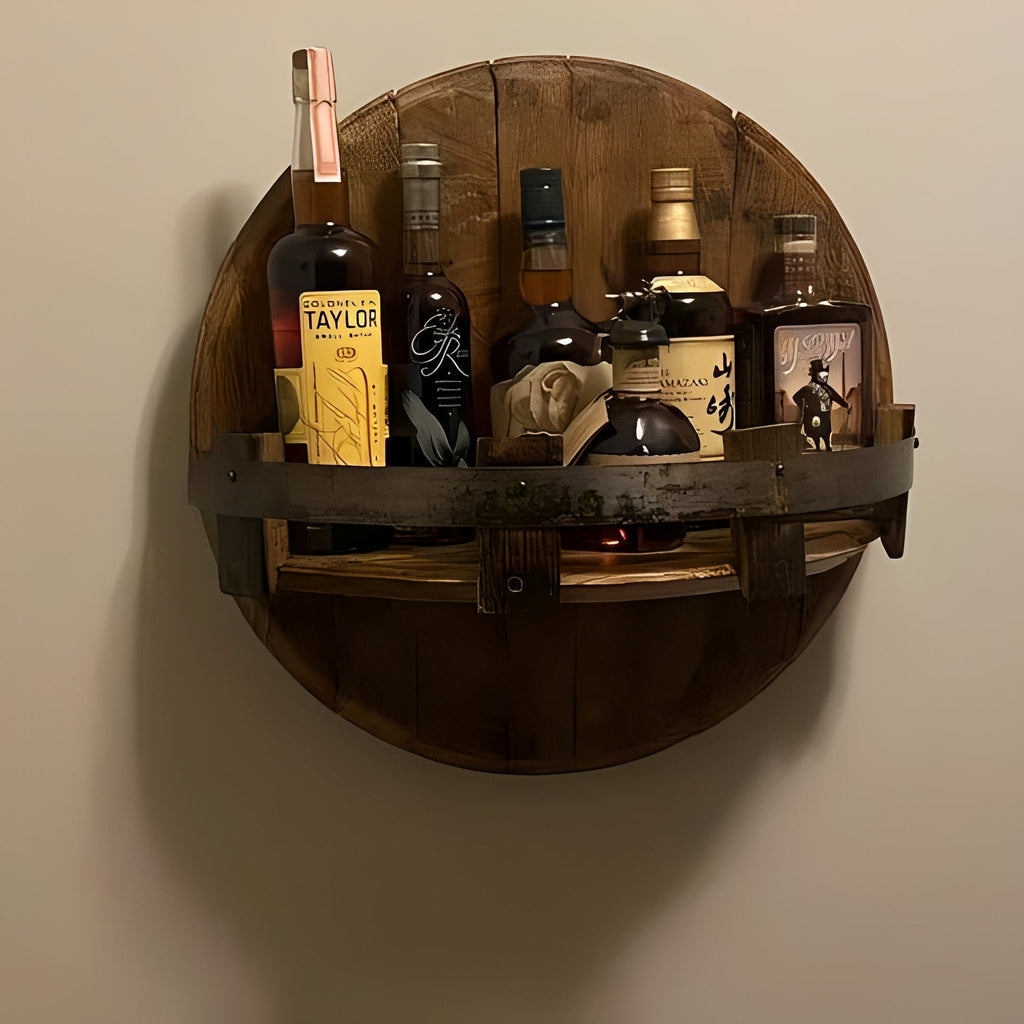 Elias – Holztisch für Wein & Whiskey