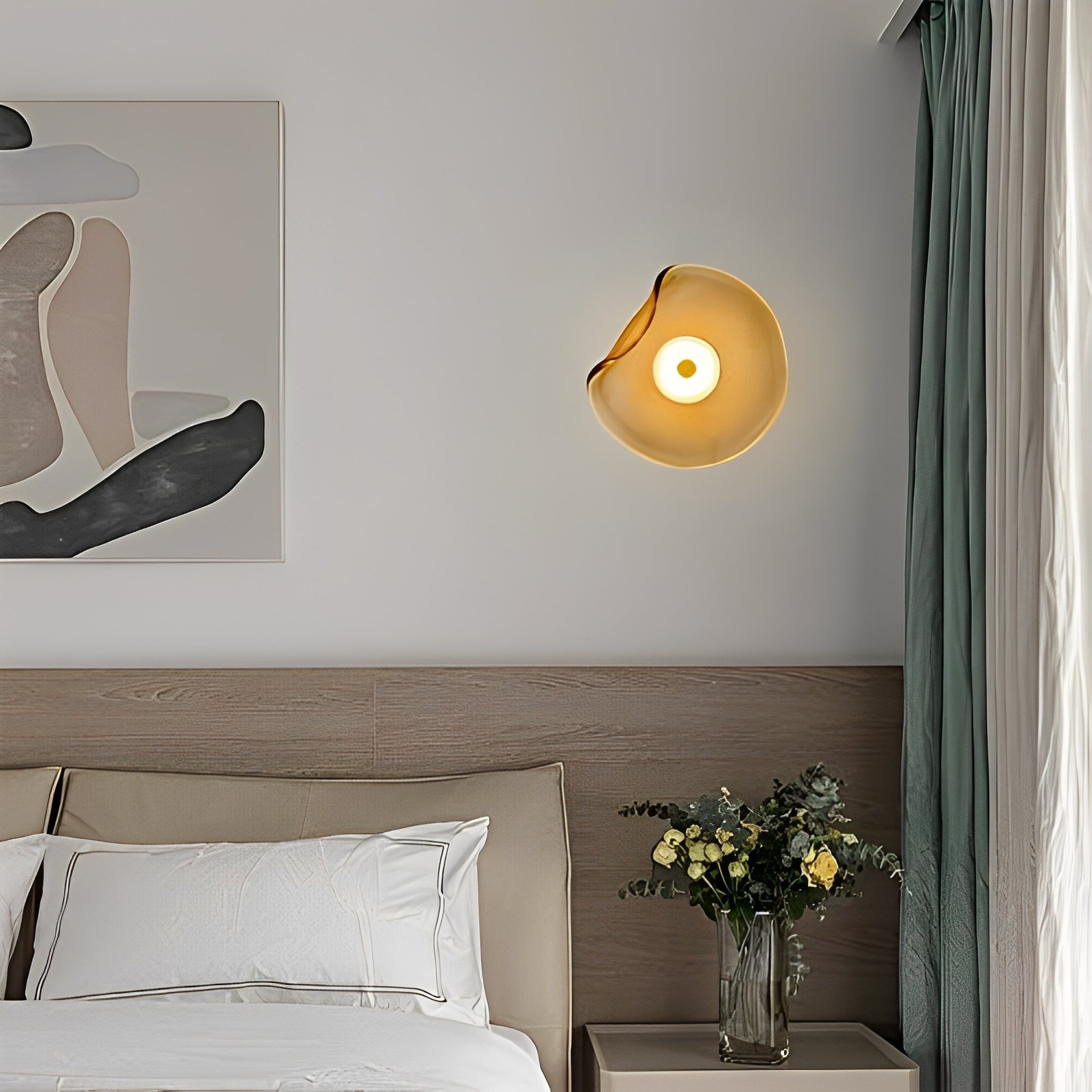 Brise – Glas Wandlampe im modernen Stil
