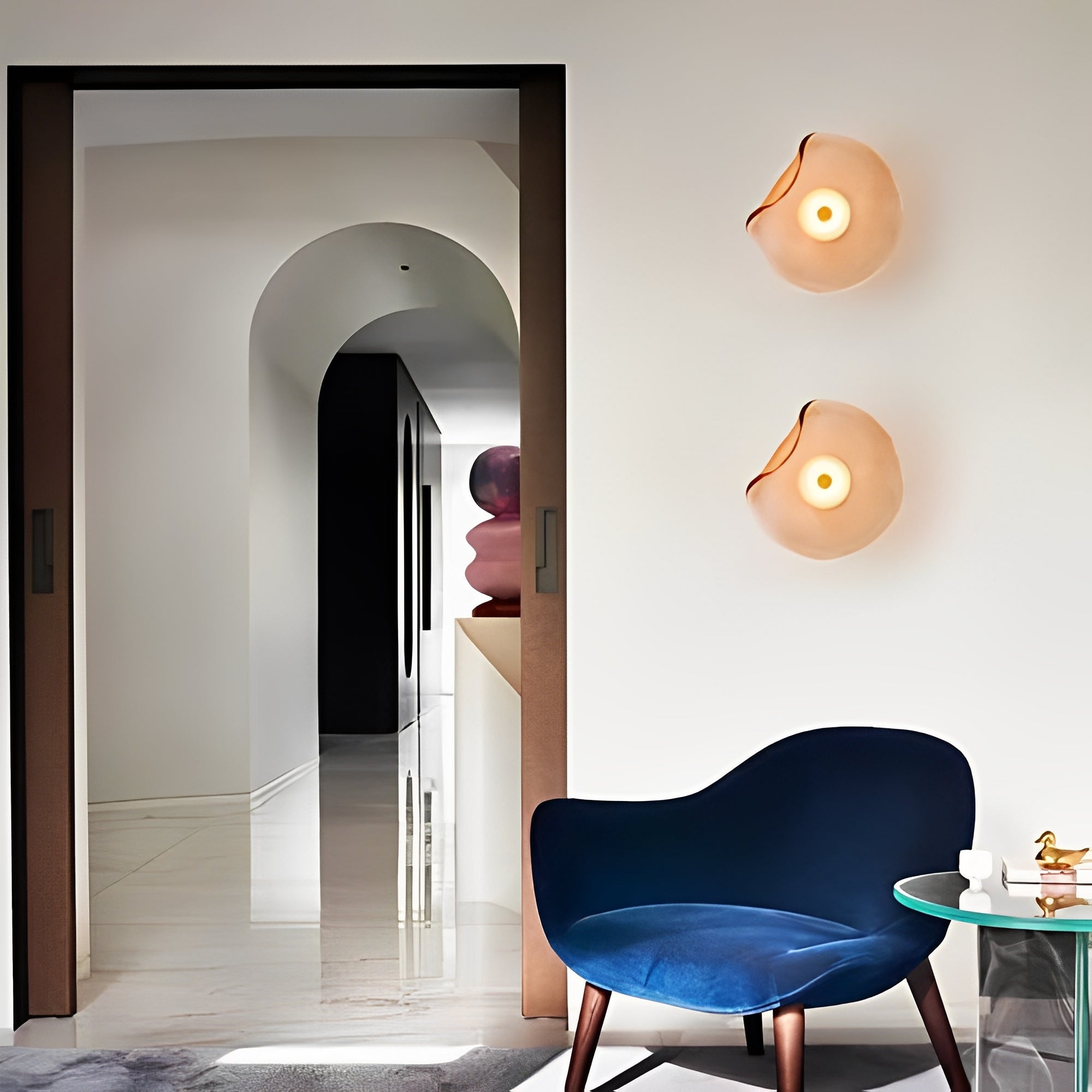 Brise – Glas Wandlampe im modernen Stil