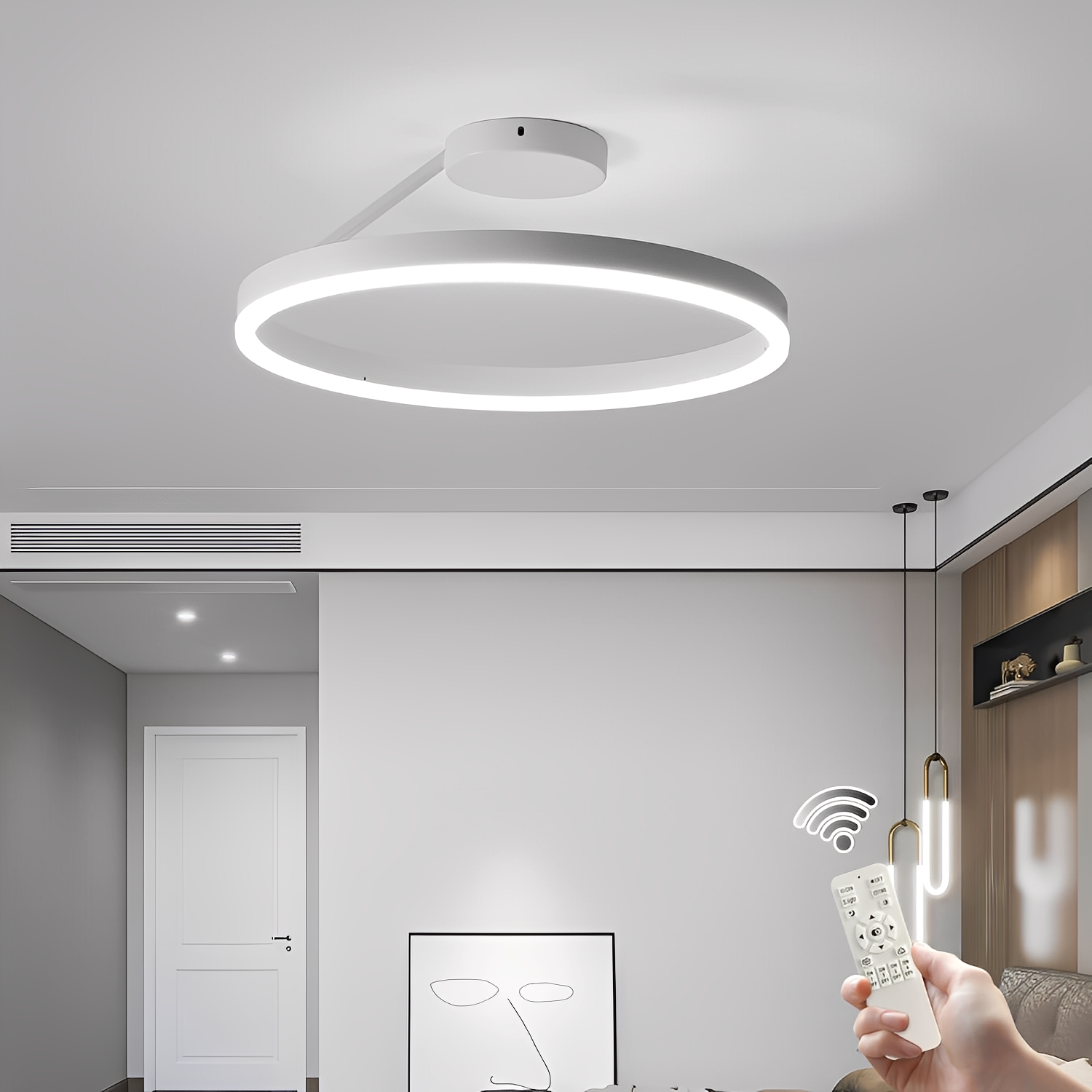 Nomi – Nordische LED-Deckenleuchte