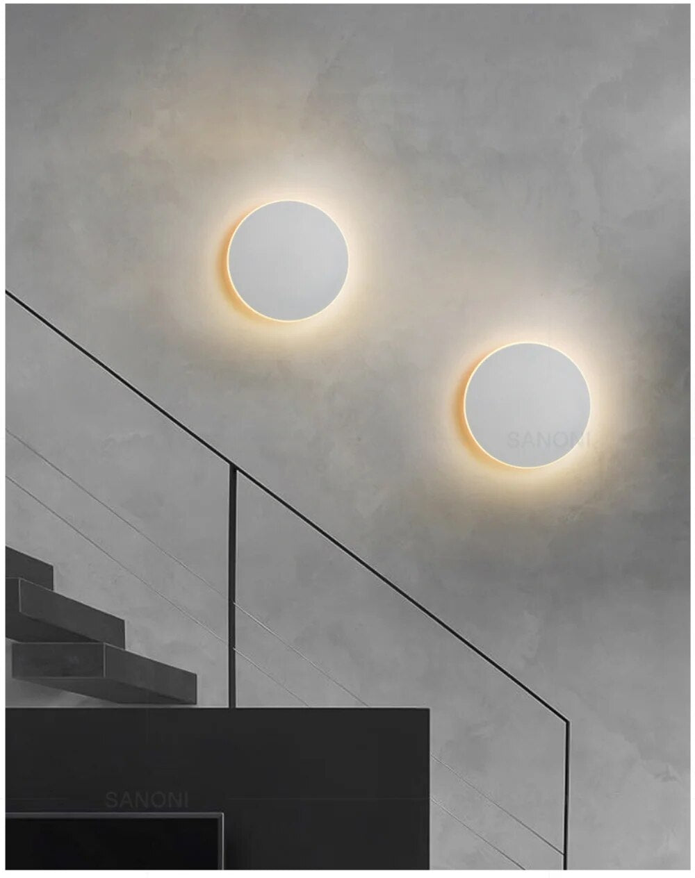 SleekGlow Wandlampe – Runde LED-Leuchte für stilvolle, moderne Wandbeleuchtung