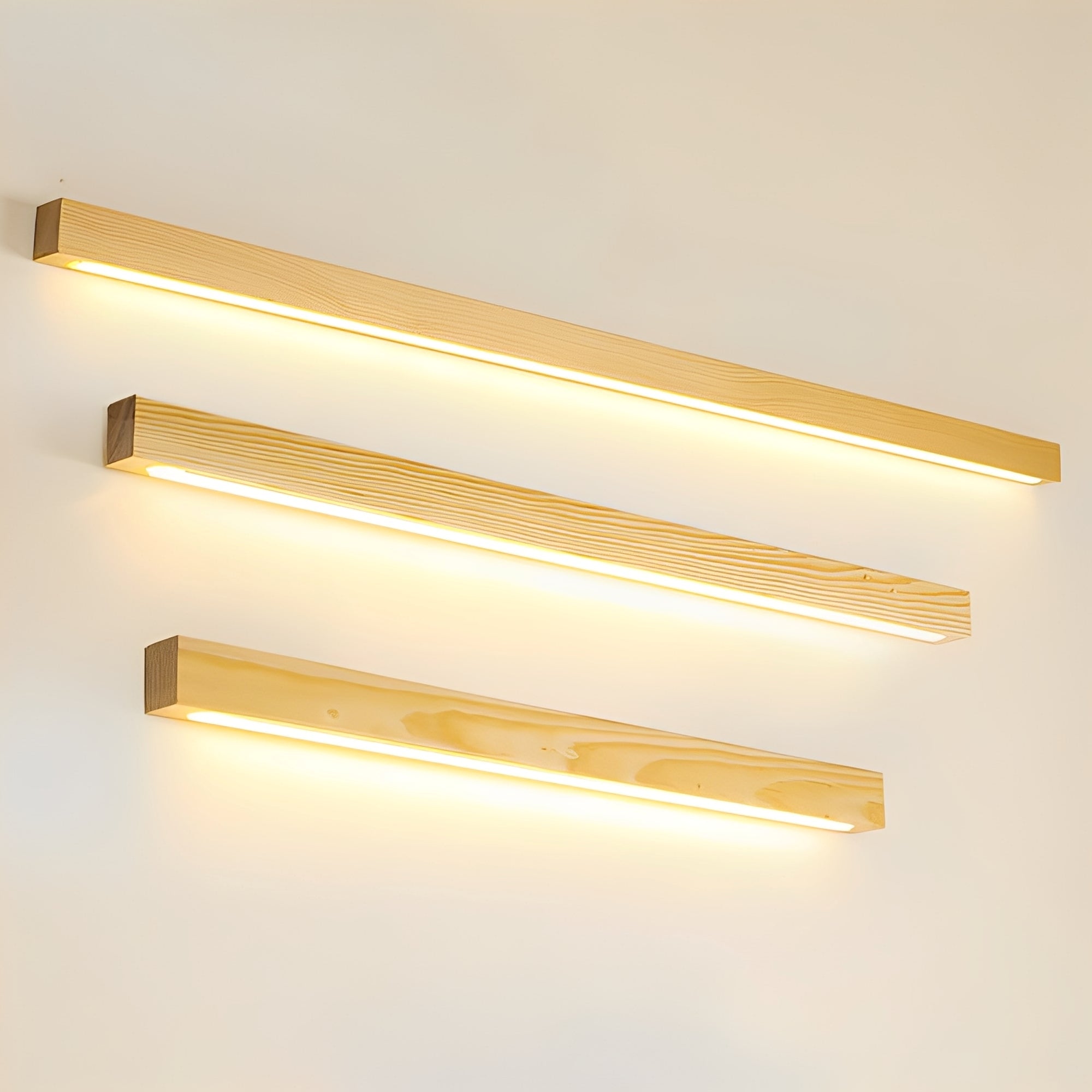 Muto – Lineare Holz-Wandlampe