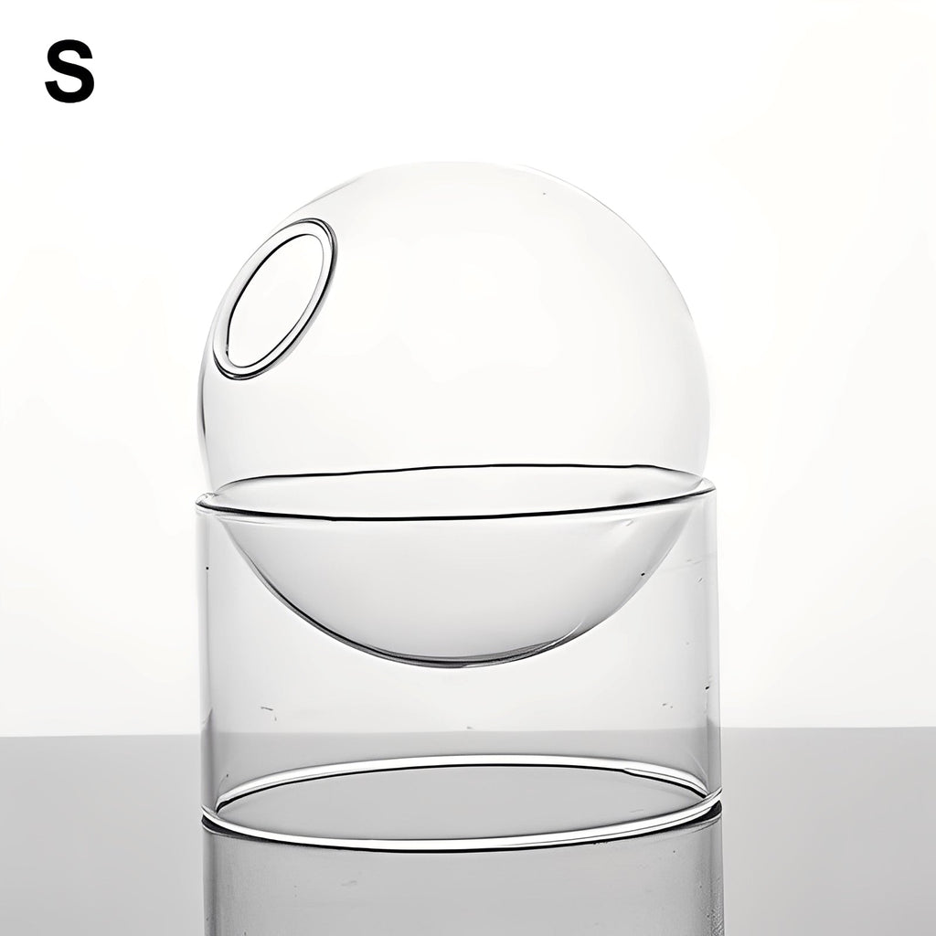 Amira – Farbige Glas Kugelvase Deko