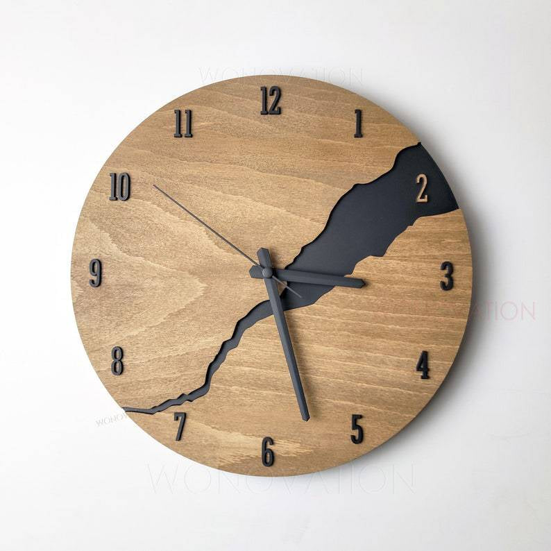TimeWood – Luxus-Wanduhr aus stilvollem Naturholz