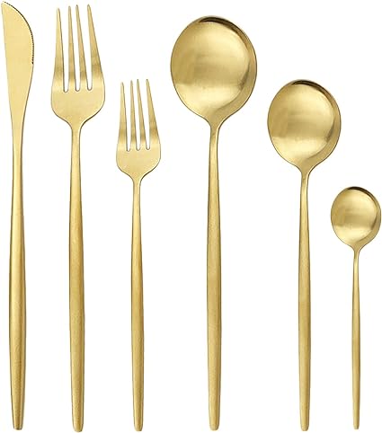 Nordic Elegance - 30 Stück Minimalistisches Besteck
