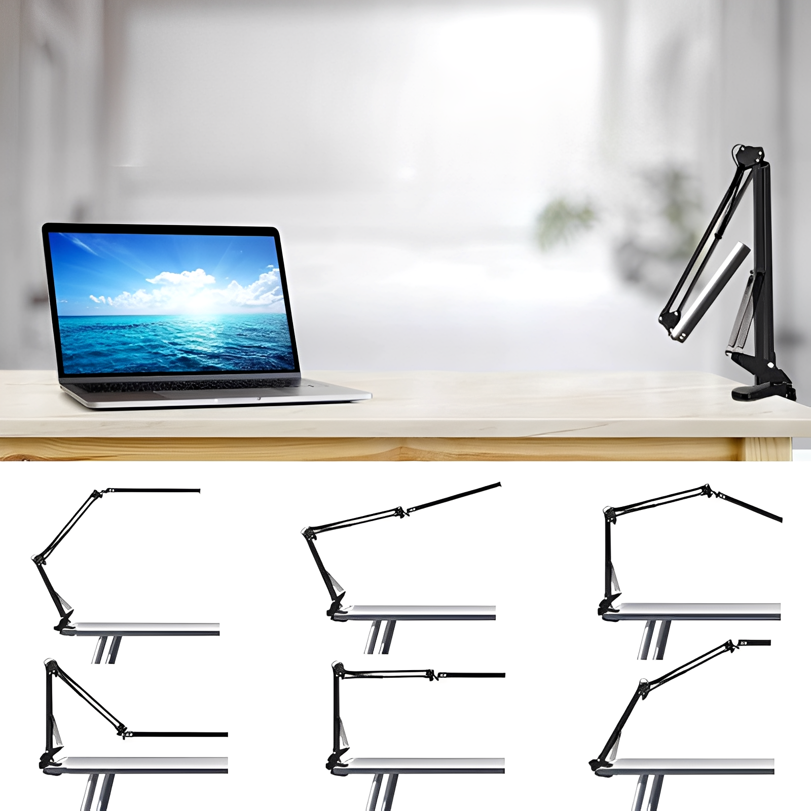 Sarina – LED Klappbare Klemmlampe