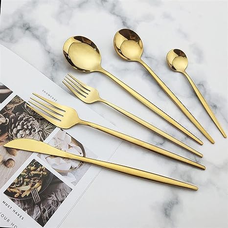 Nordic Elegance - 30 Stück Minimalistisches Besteck