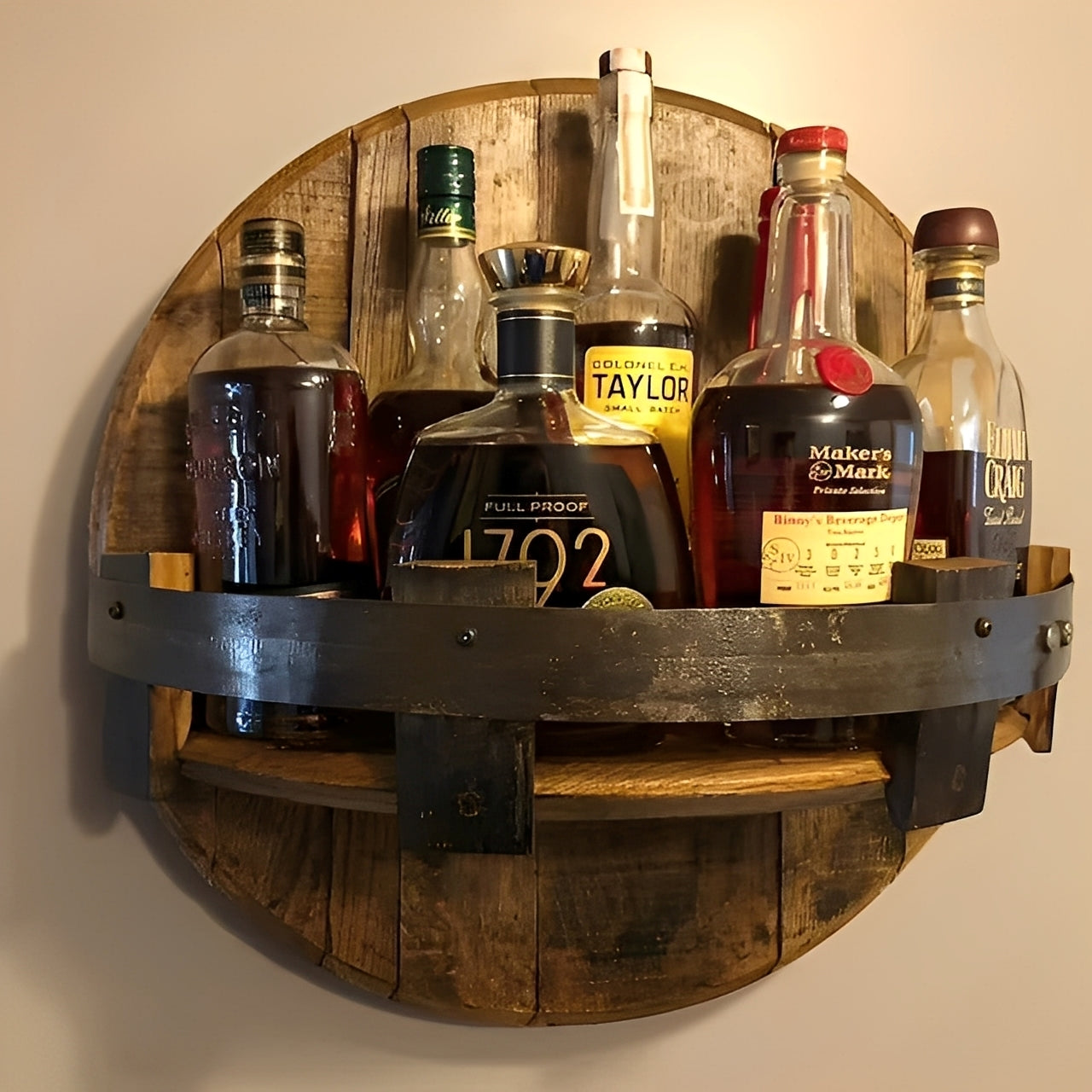 Elias – Holztisch für Wein & Whiskey