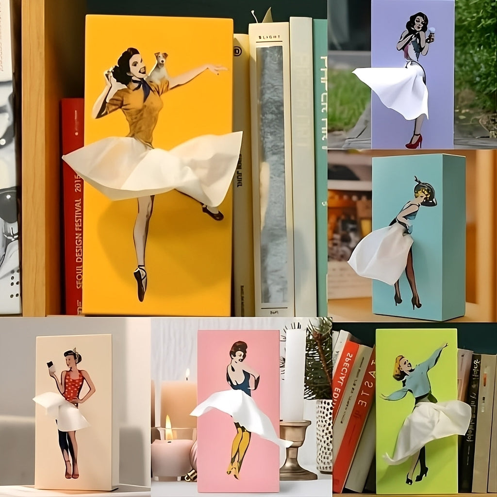 Mira – Taschentuchbox im Ballerina-Stil