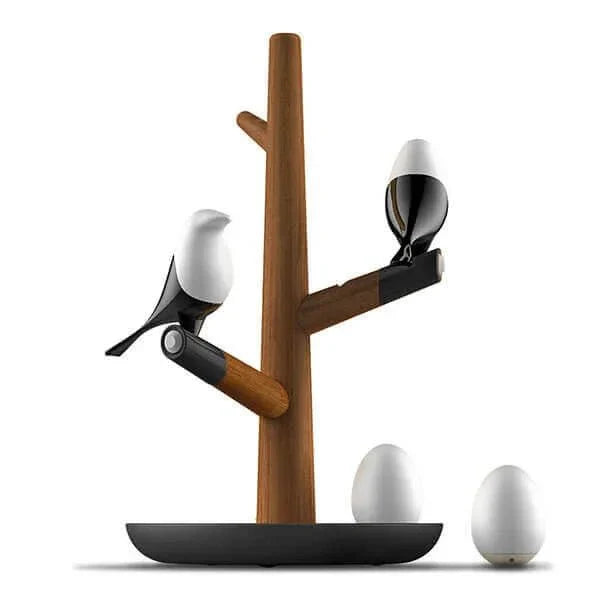 SmartWood – Intelligente Holz-Tischlampe mit LED, Sensor & Akku