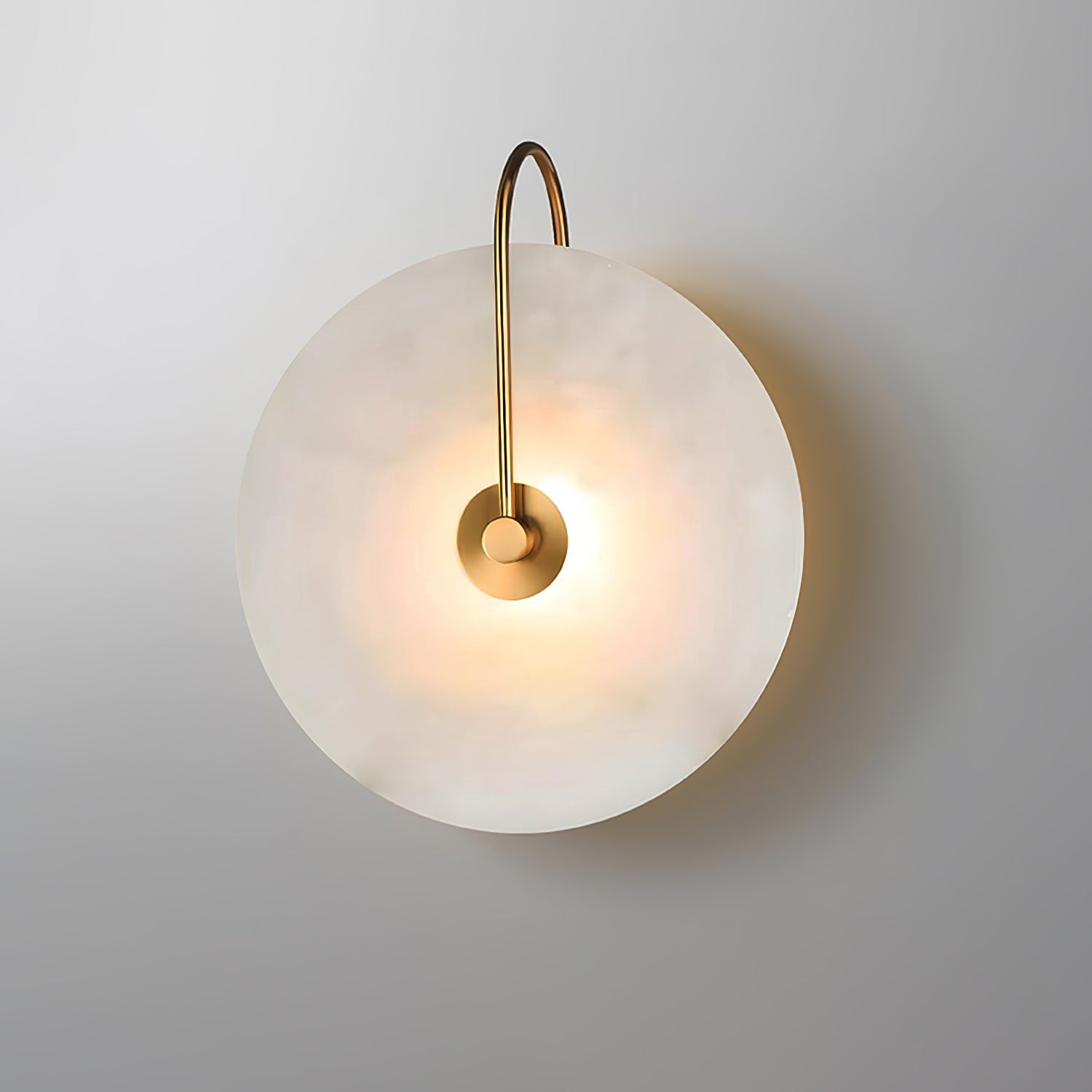 Aveline – LED-Wandlampe aus Alabasterstein