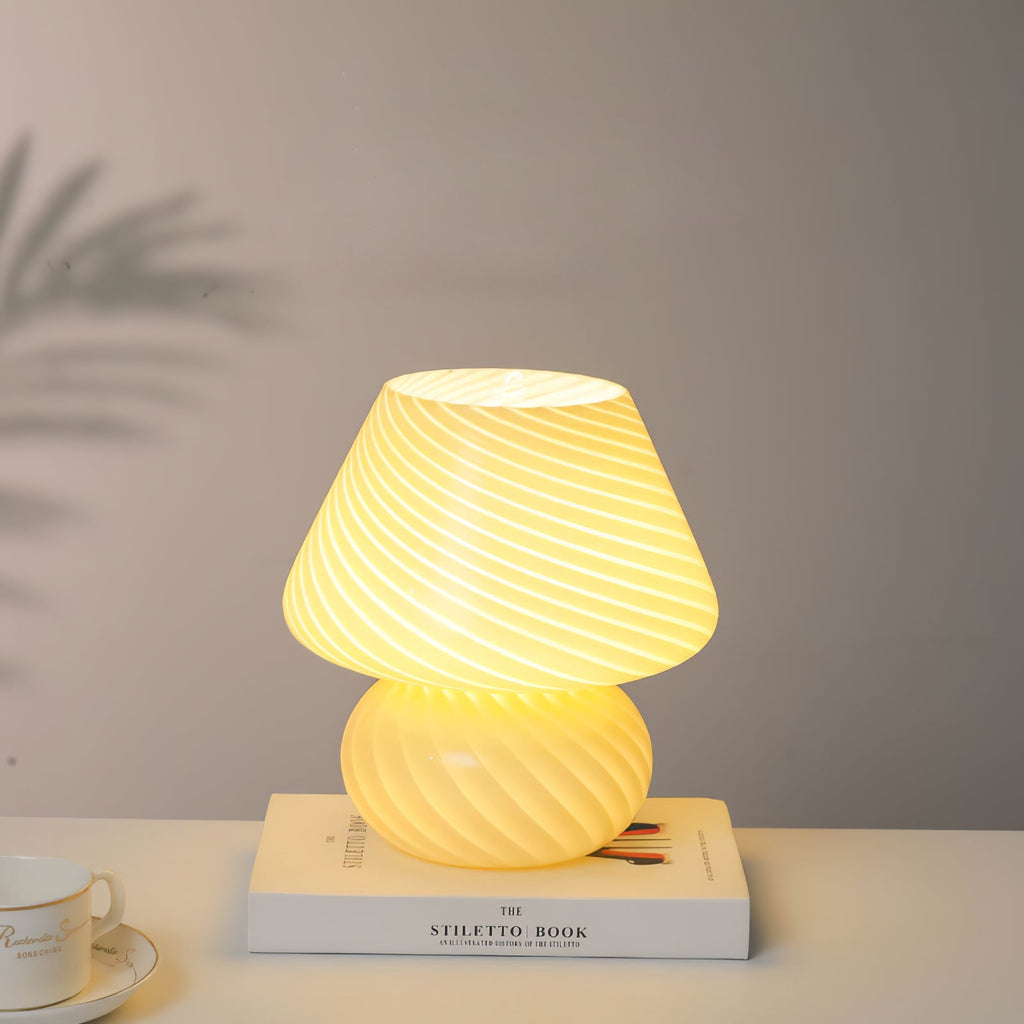 Ansel – Glas-Tischlampe