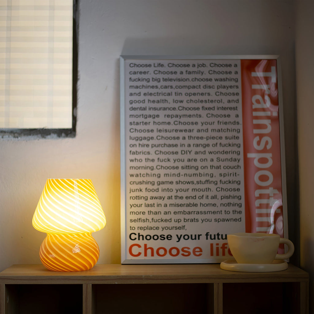 Ansel – Glas-Tischlampe