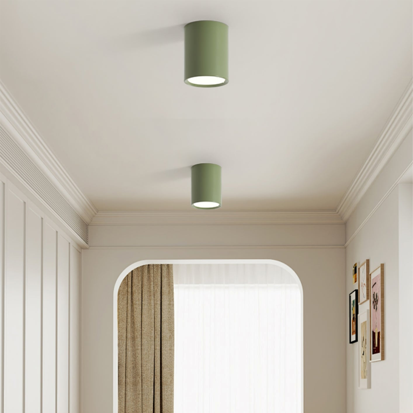 Livia – Zeitgemäße Deckenleuchte mit Downlight