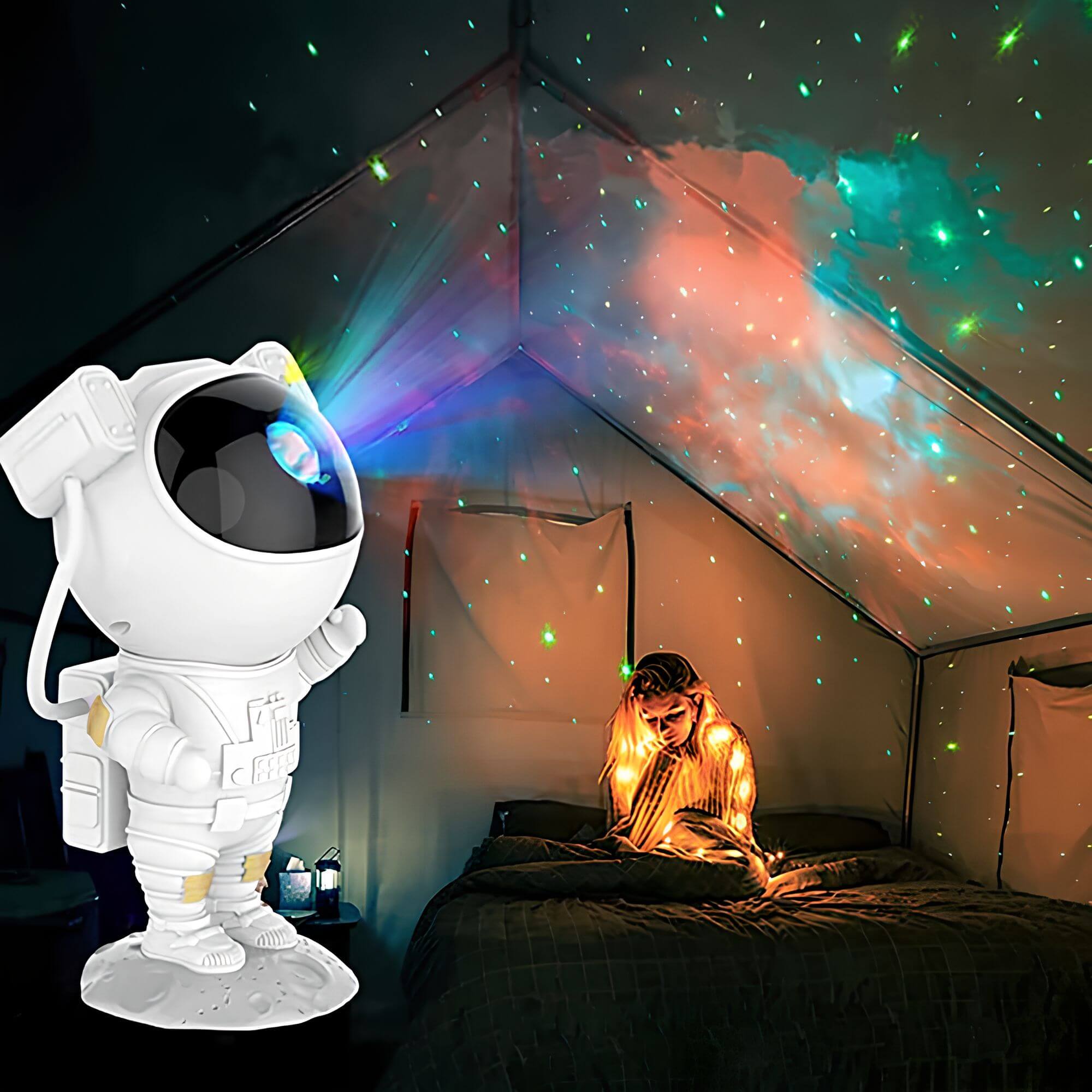 Astronaut-Sternenprojektor – Magische Galaxie-Lichtshow für Kinder & Erwachsene