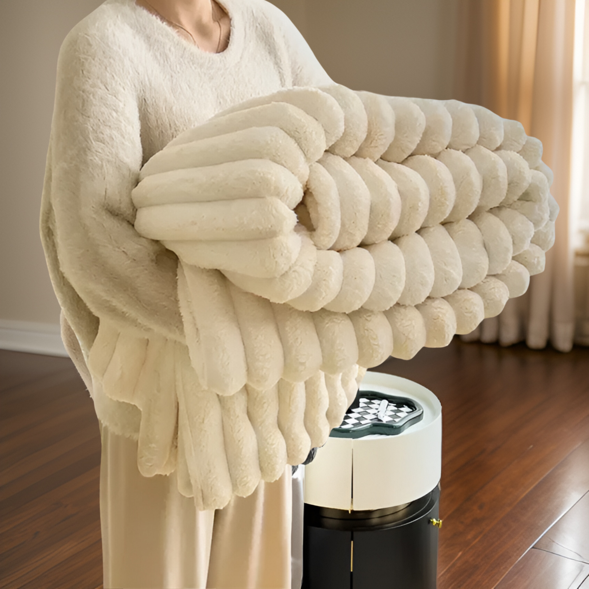 Zyra – Kuschelige Fleecedecke für Sofa & entspannte Momente