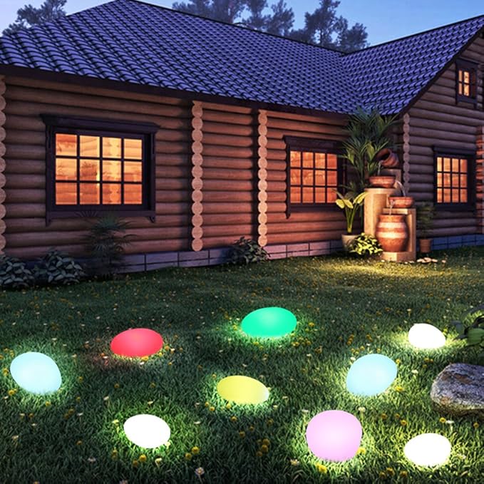 Nele – LED Gartenlampe im Stein-Look