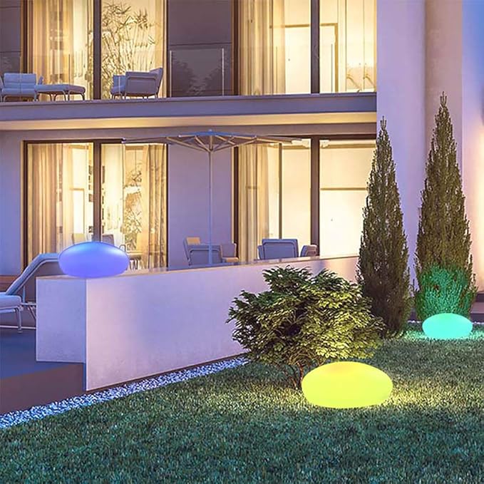 Nele – LED Gartenlampe im Stein-Look