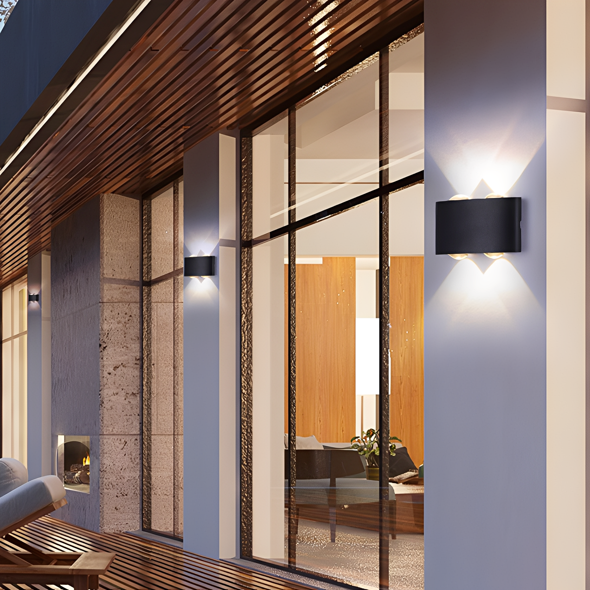 Nolan – Doppelseitiges LED-Licht für Außenwände