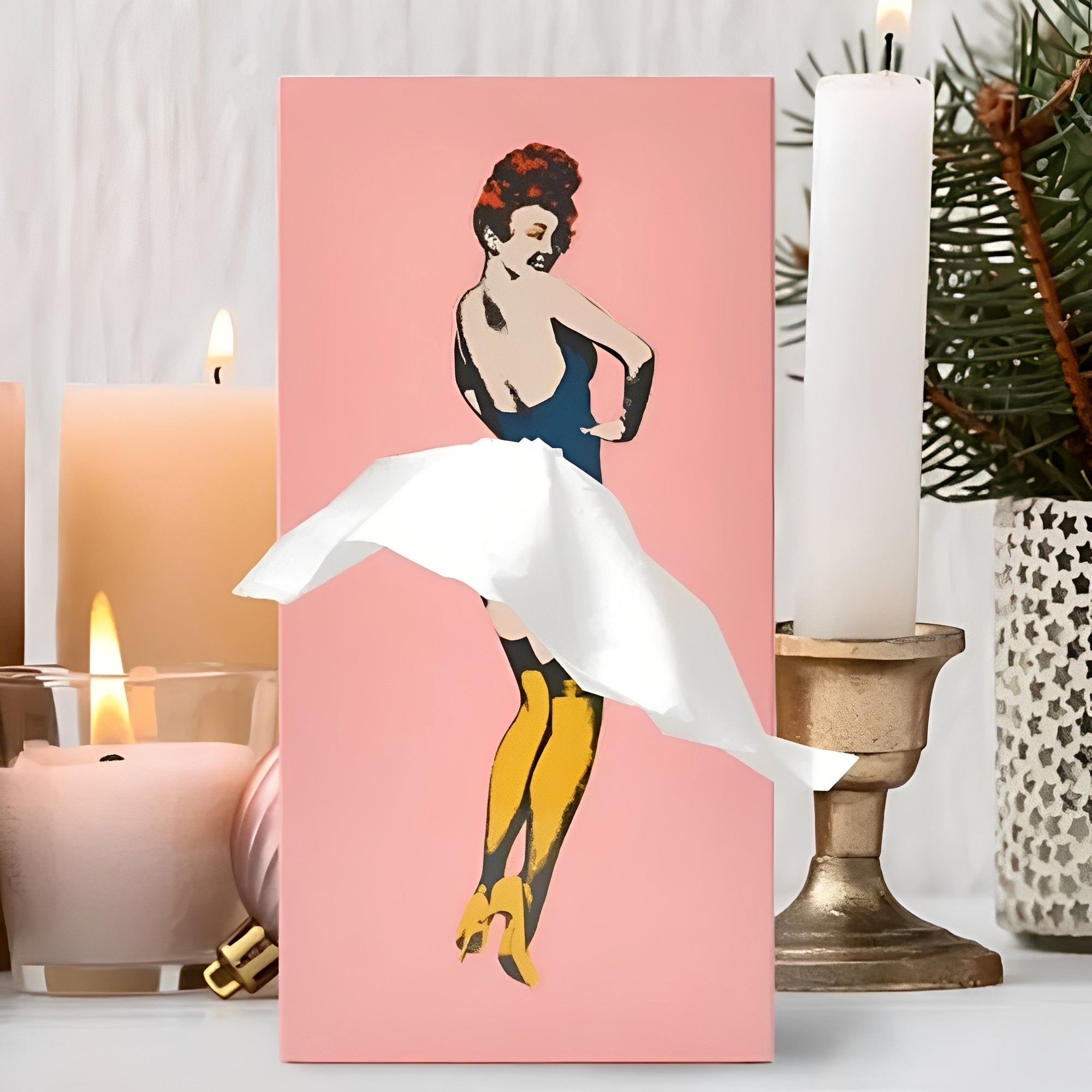 Mira – Taschentuchbox im Ballerina-Stil