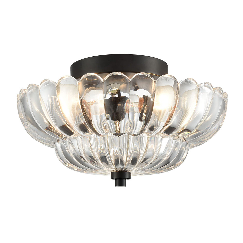 Remi – Vintage Bernstein Glas Deckenleuchte