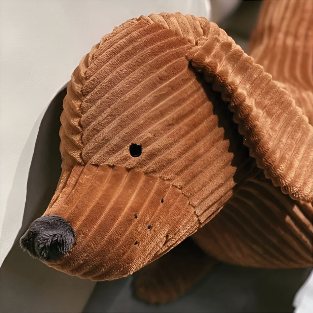 Milu – Süßes Dackel Plüschkissen
